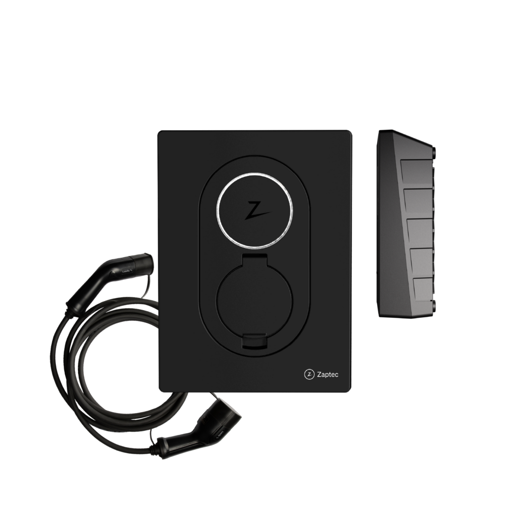 Laddbox Zaptec Go Asphalt